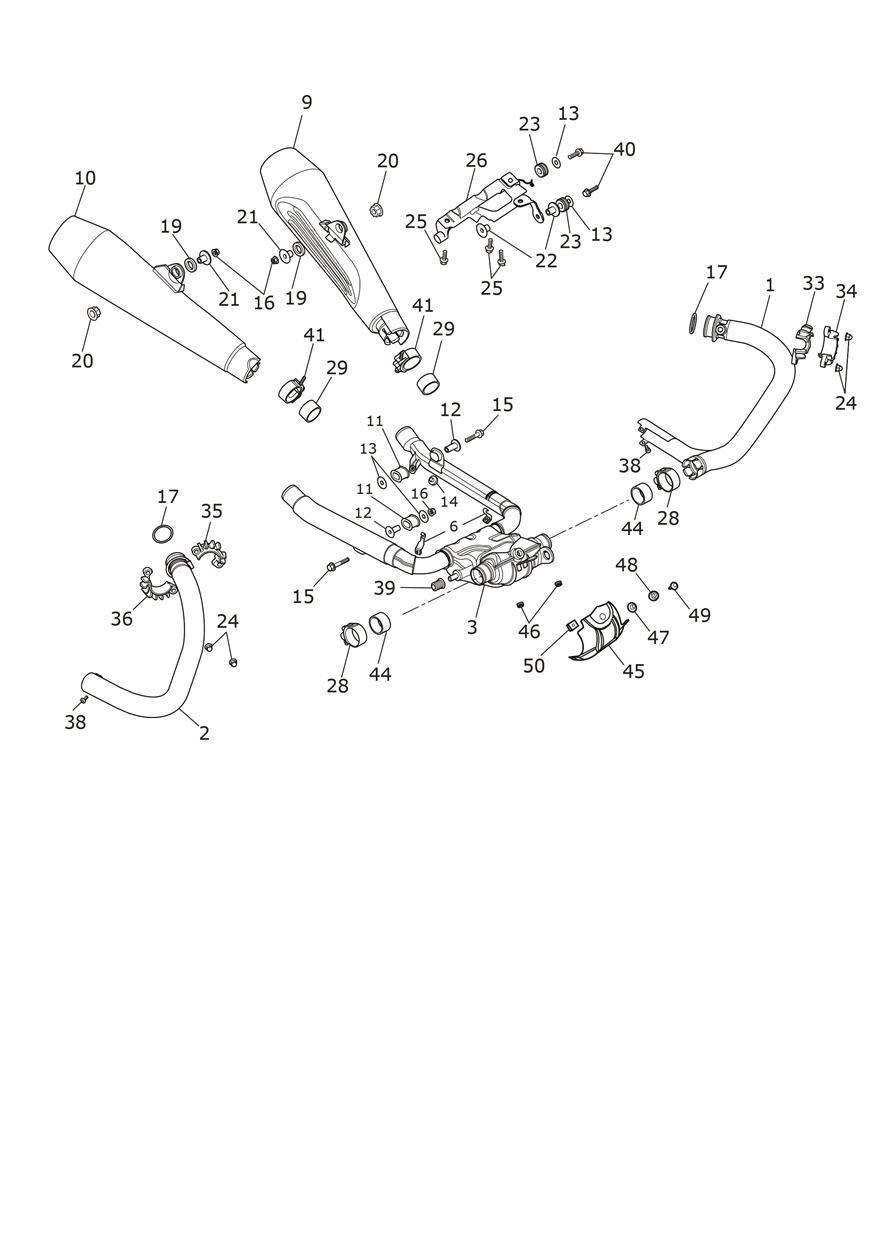 Exhaust System exploded diagram