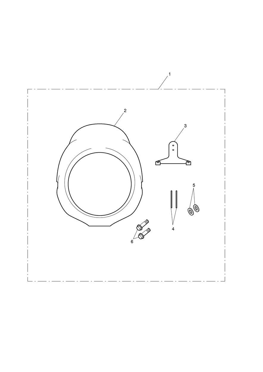 Flyscreen Kit, Bonneville T100, 50th Anniversary Ltd Edition exploded diagram
