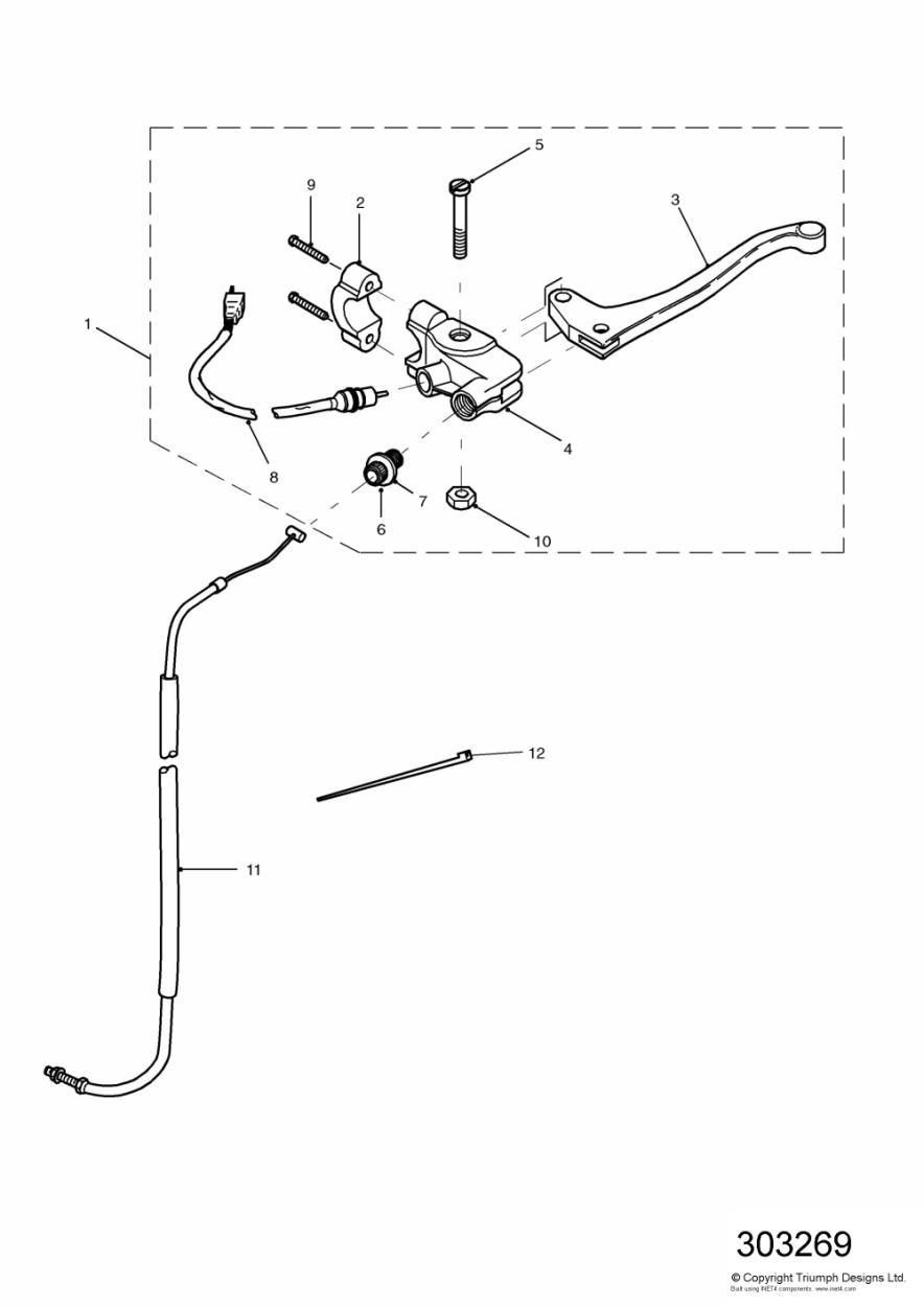 Control Cables exploded diagram