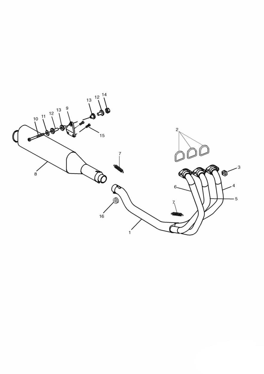 Exhaust System exploded diagram
