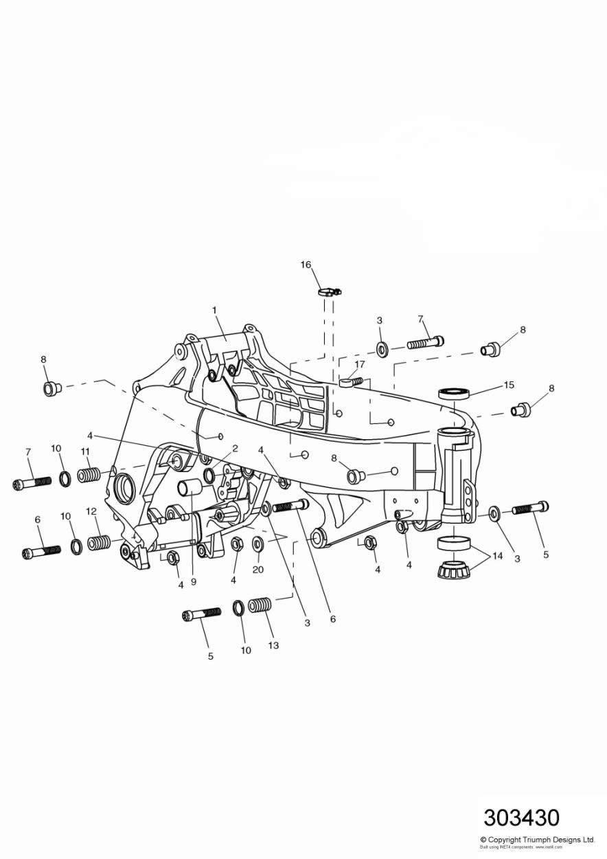 Main Frame & Fittings exploded diagram