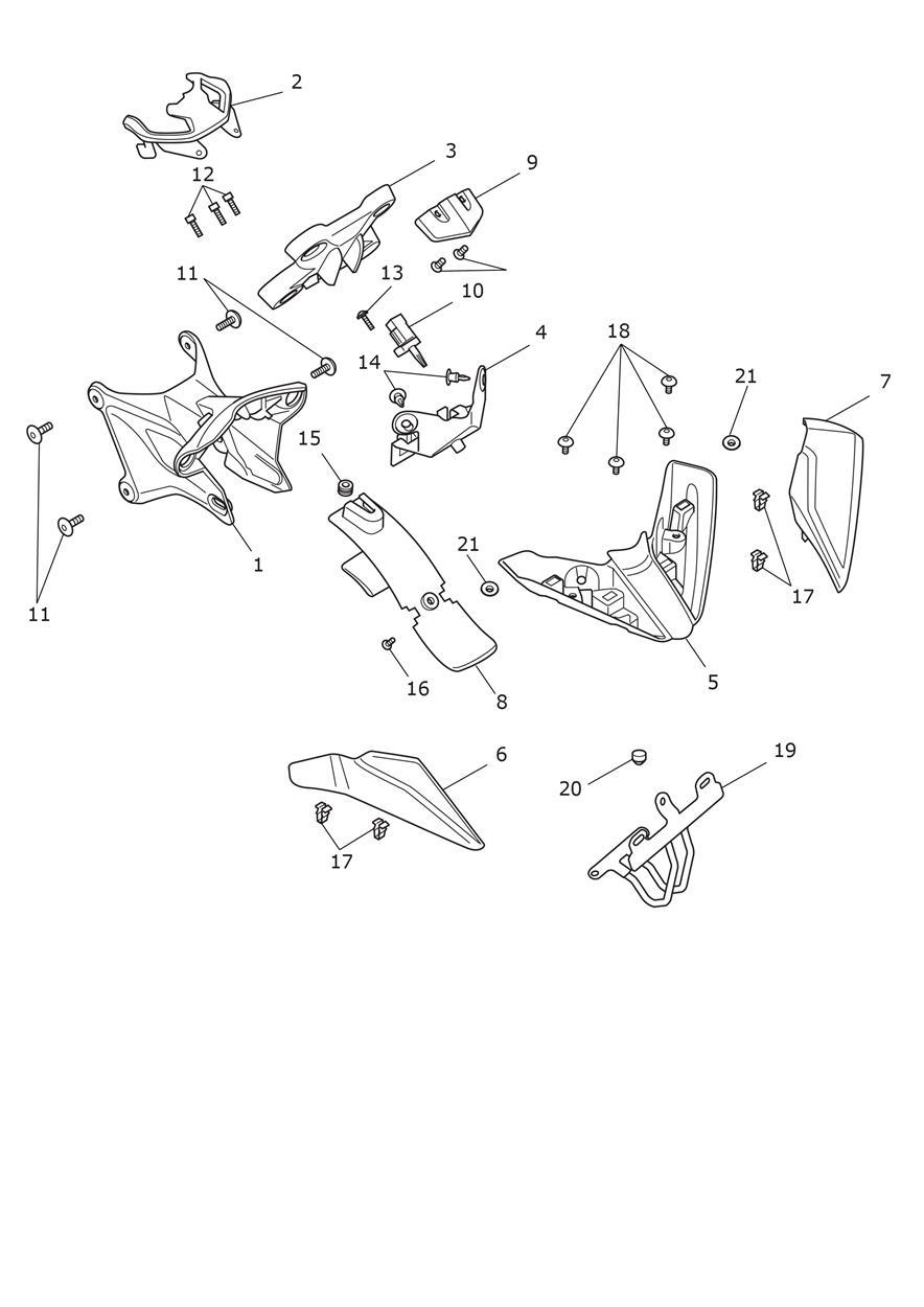 Cockpit & Front Subframe Assy exploded diagram