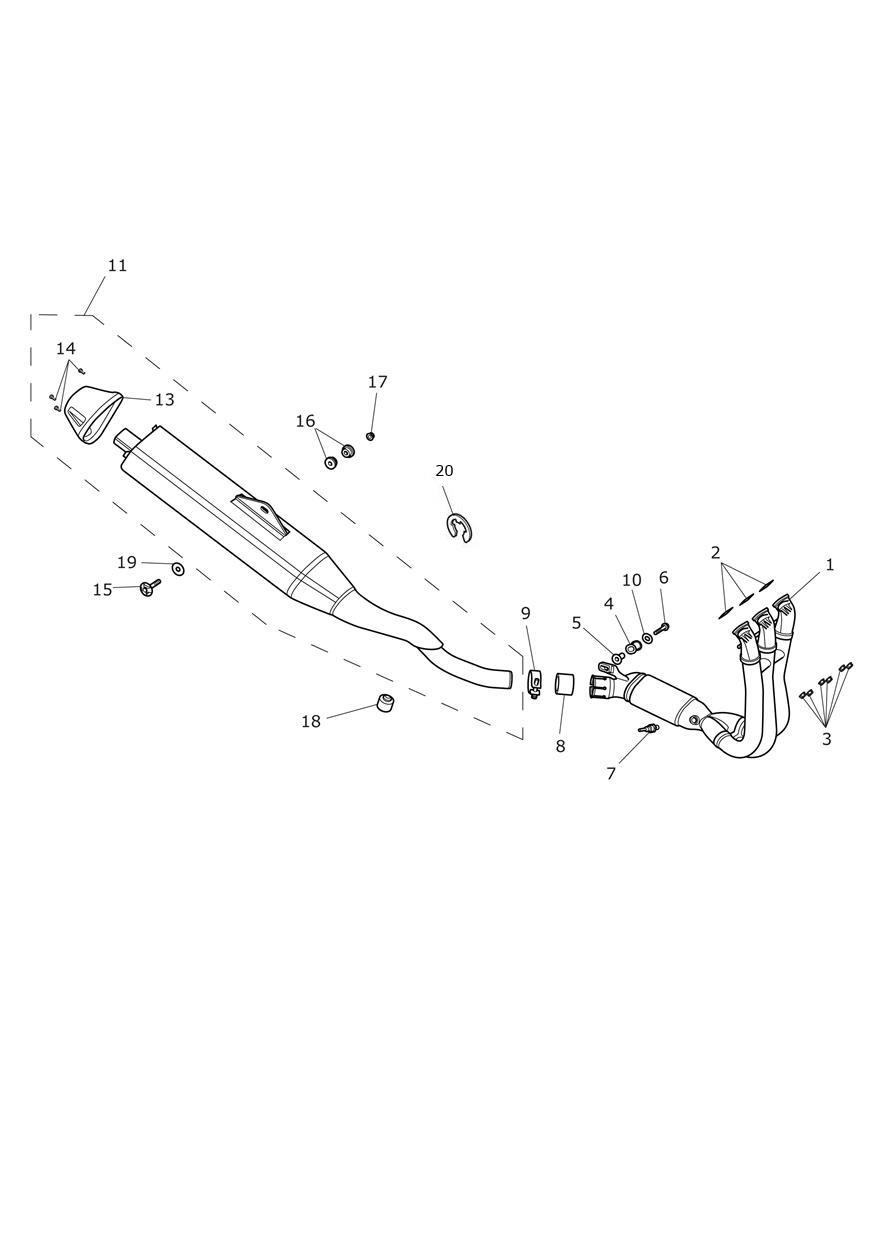 Exhaust System exploded diagram