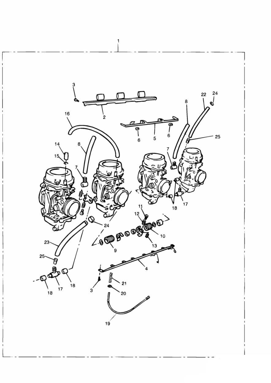 Carburettors 4 Cylinder Engines exploded diagram