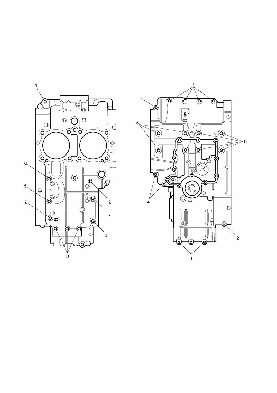 Crankcase Bolts exploded diagram