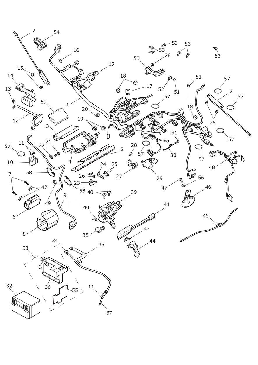 Electrical Section exploded diagram