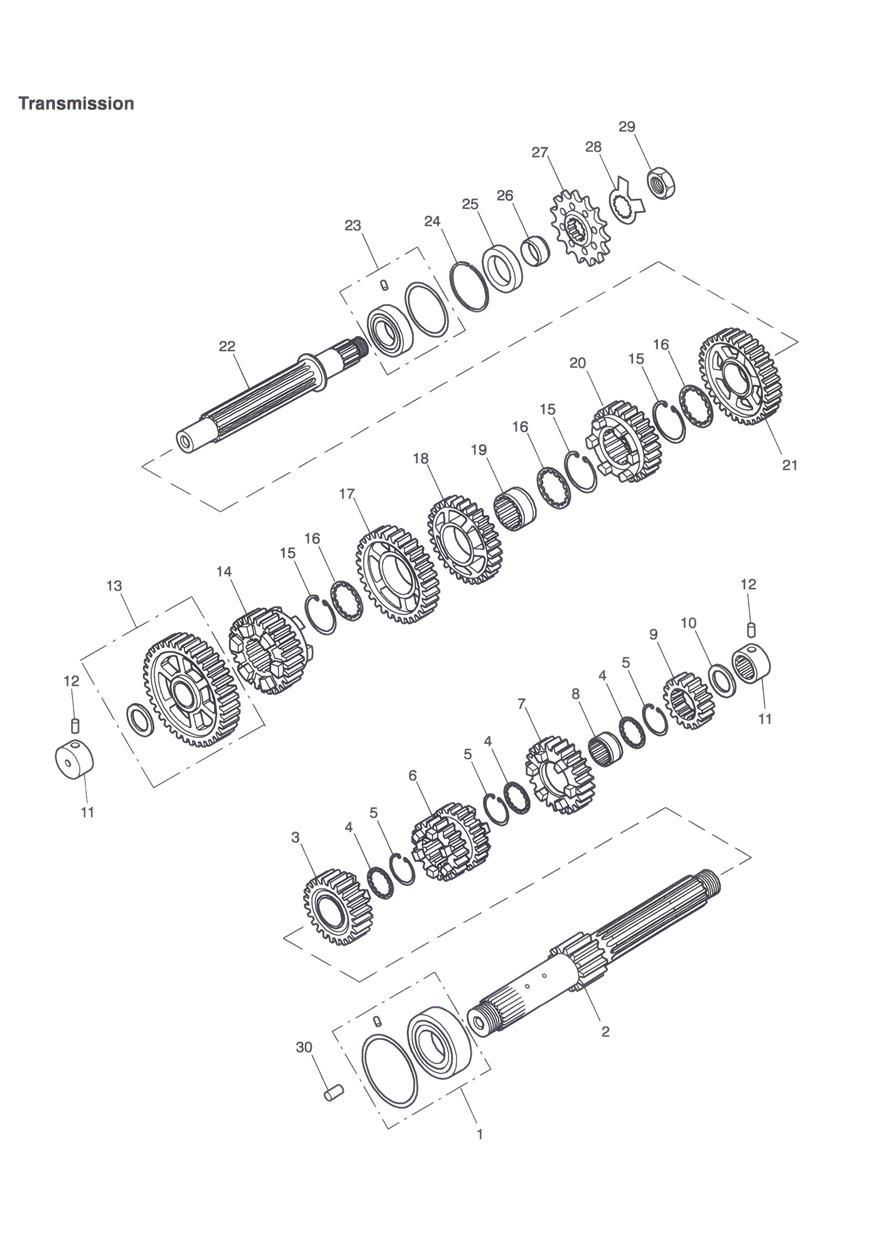 Transmission exploded diagram