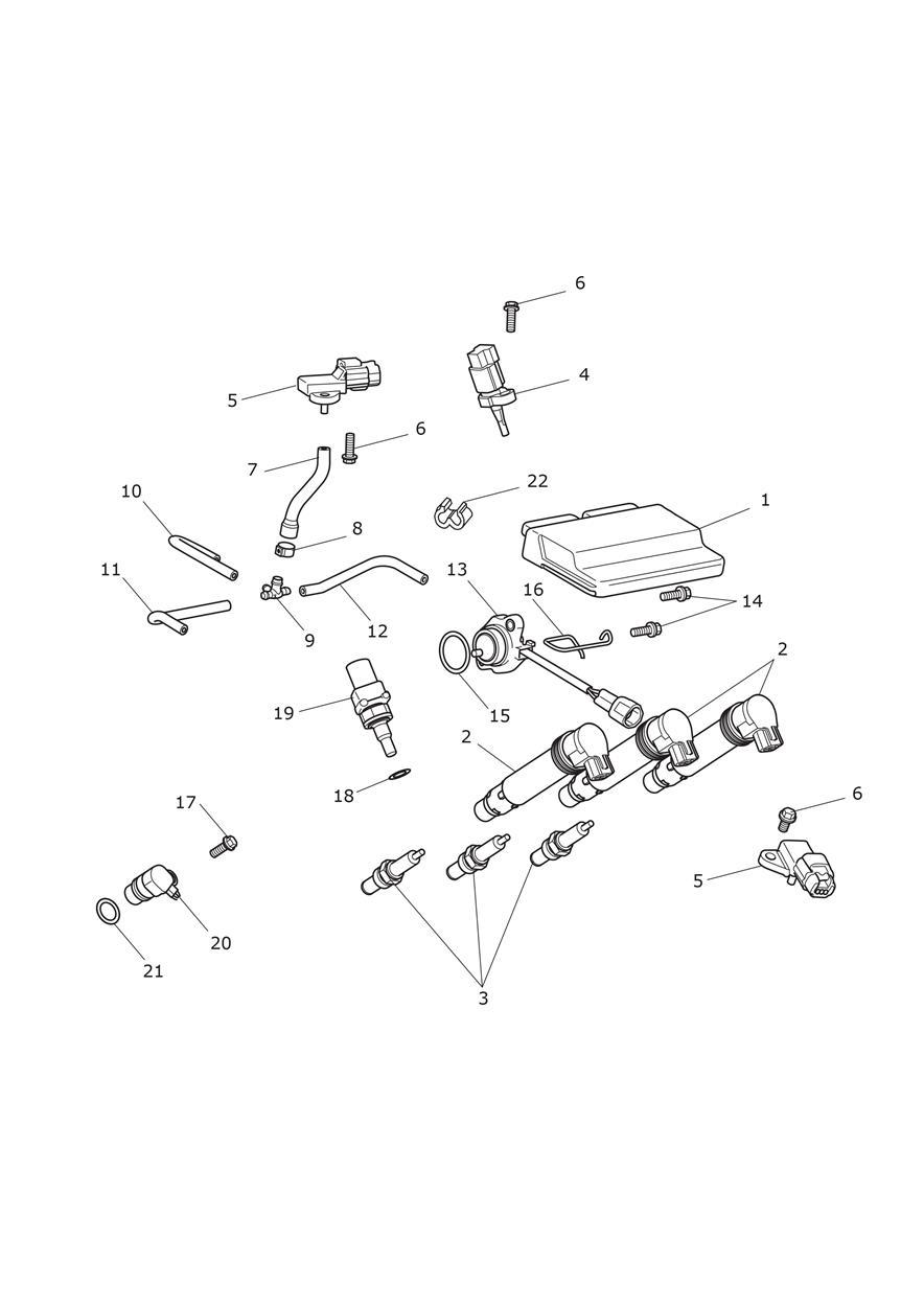 Engine Management System exploded diagram