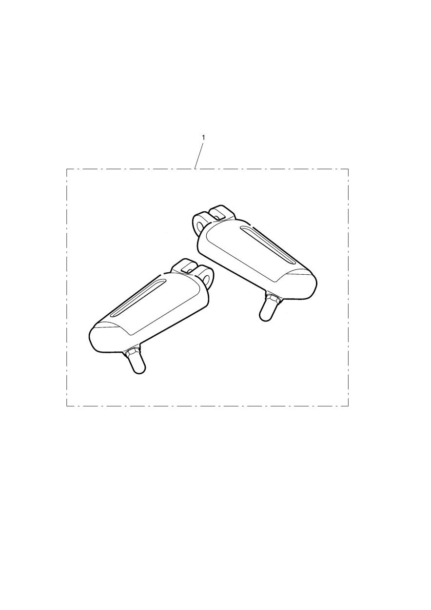 Chromeline Rider Footrests exploded diagram