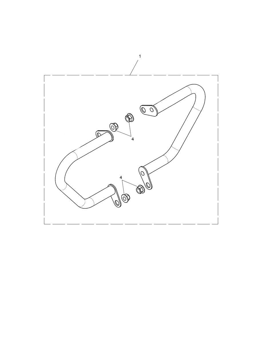 Dresser Bar Kit, Chrome exploded diagram