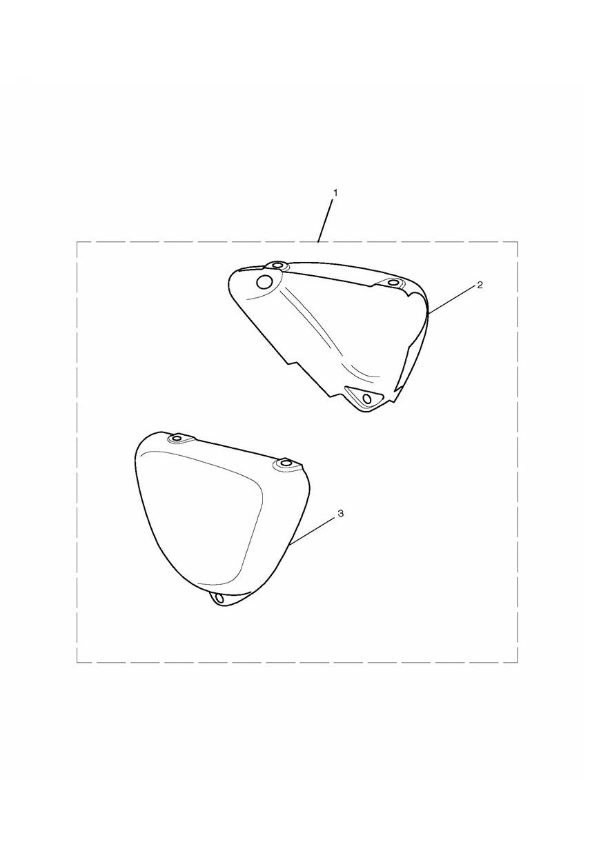 Side Panel Kit, Colour exploded diagram