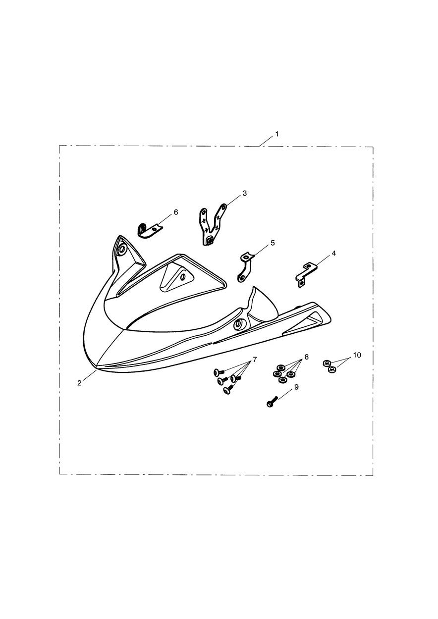 Belly Pan Kit, Std Colours exploded diagram