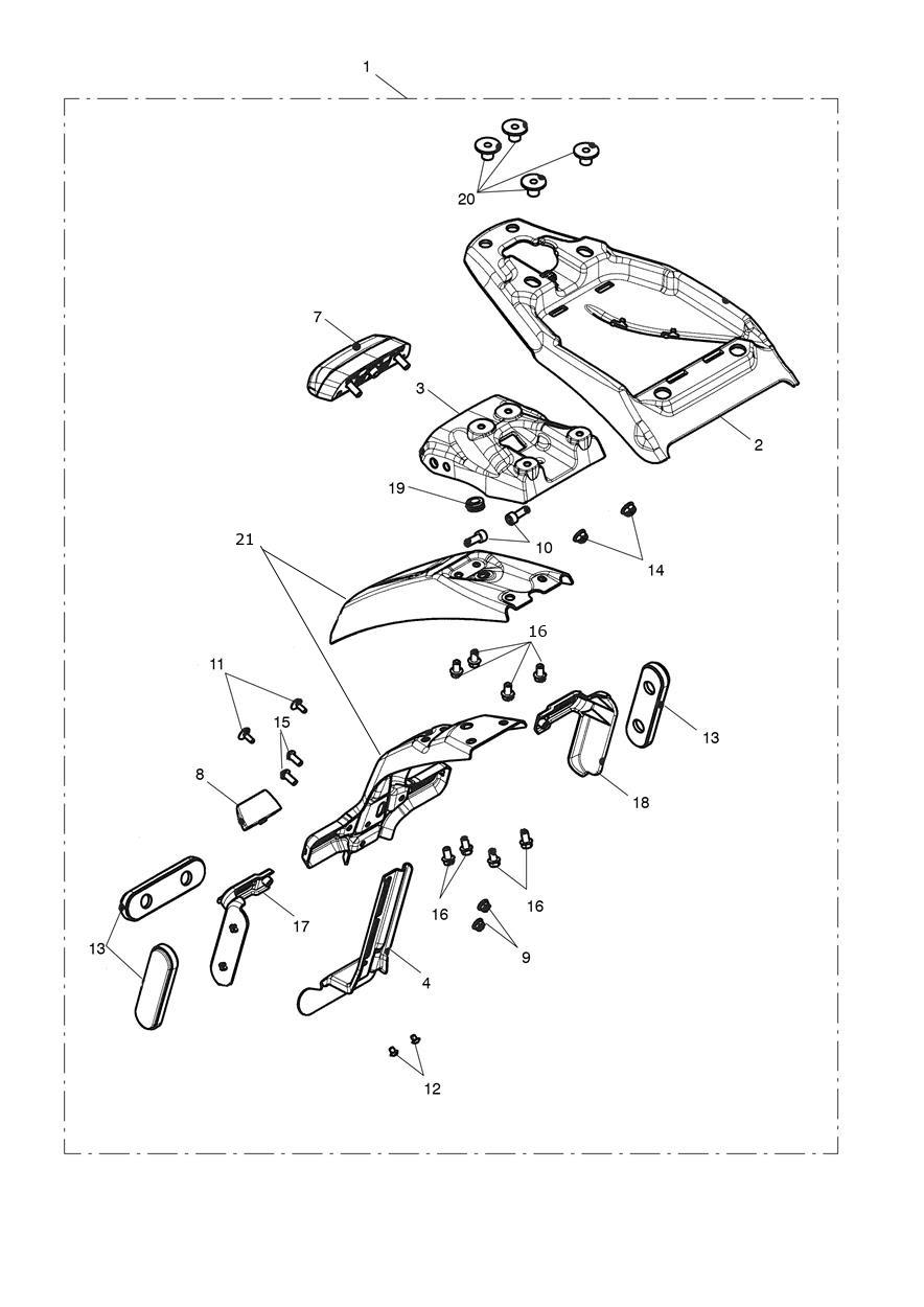 Fender Removal Kit exploded diagram