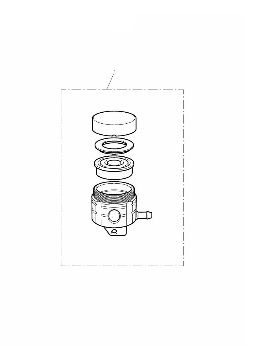 Reservoir, Front Brake exploded diagram