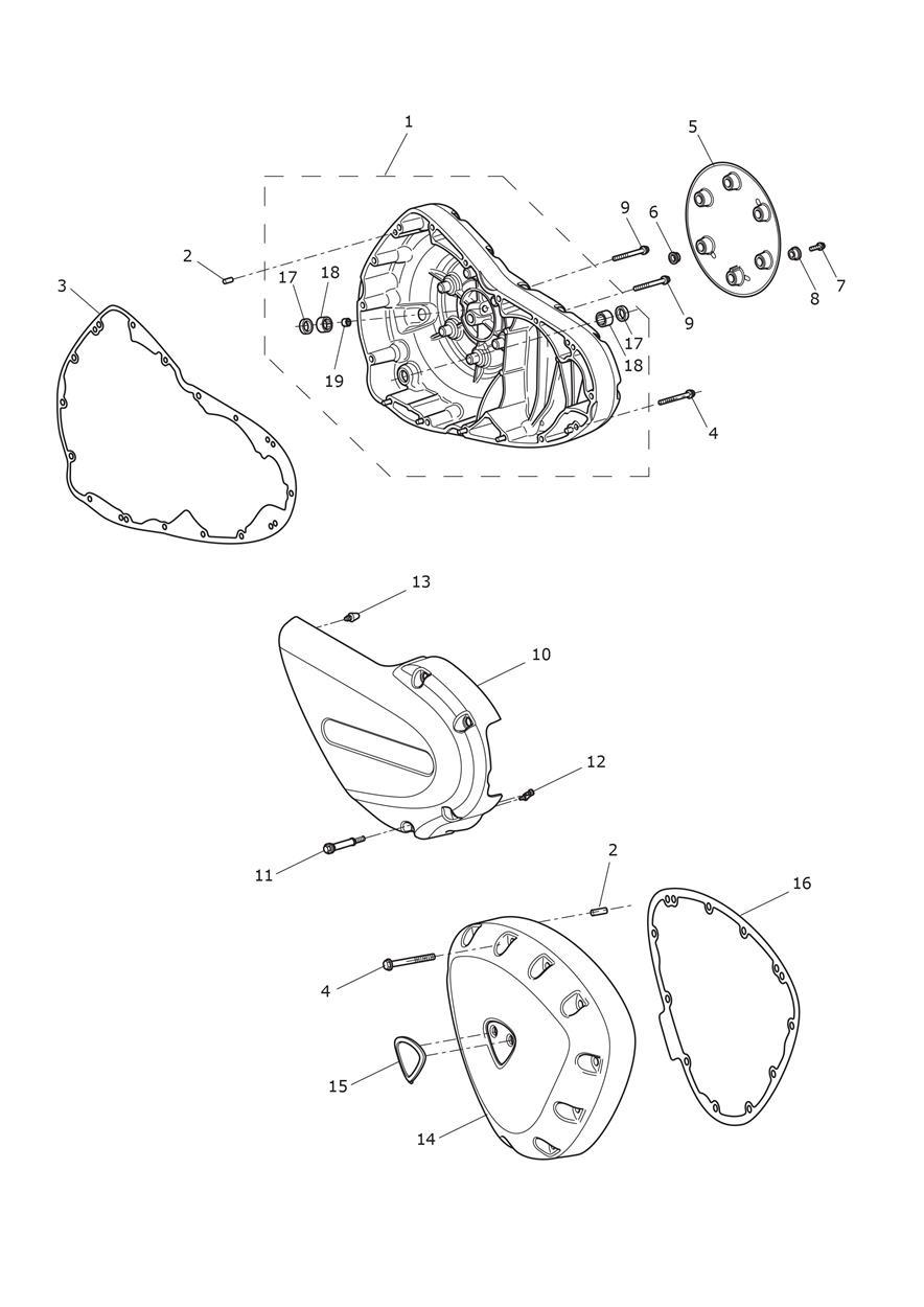 Engine Covers exploded diagram