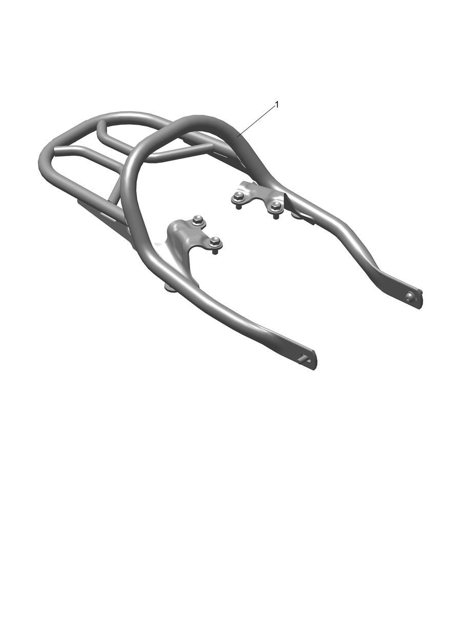Luggage Rack Kit, Black exploded diagram