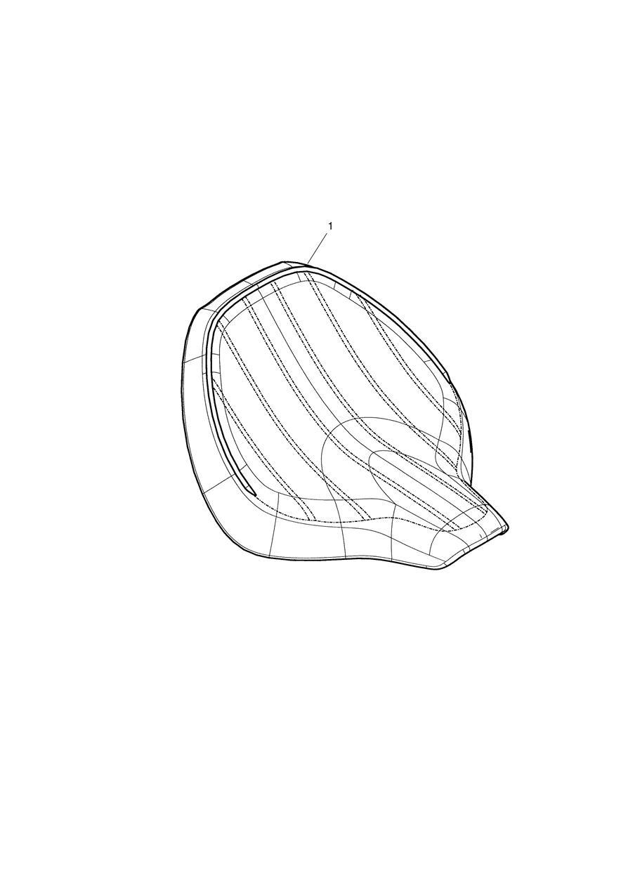 Seat, Rider, Black, Ribbed exploded diagram