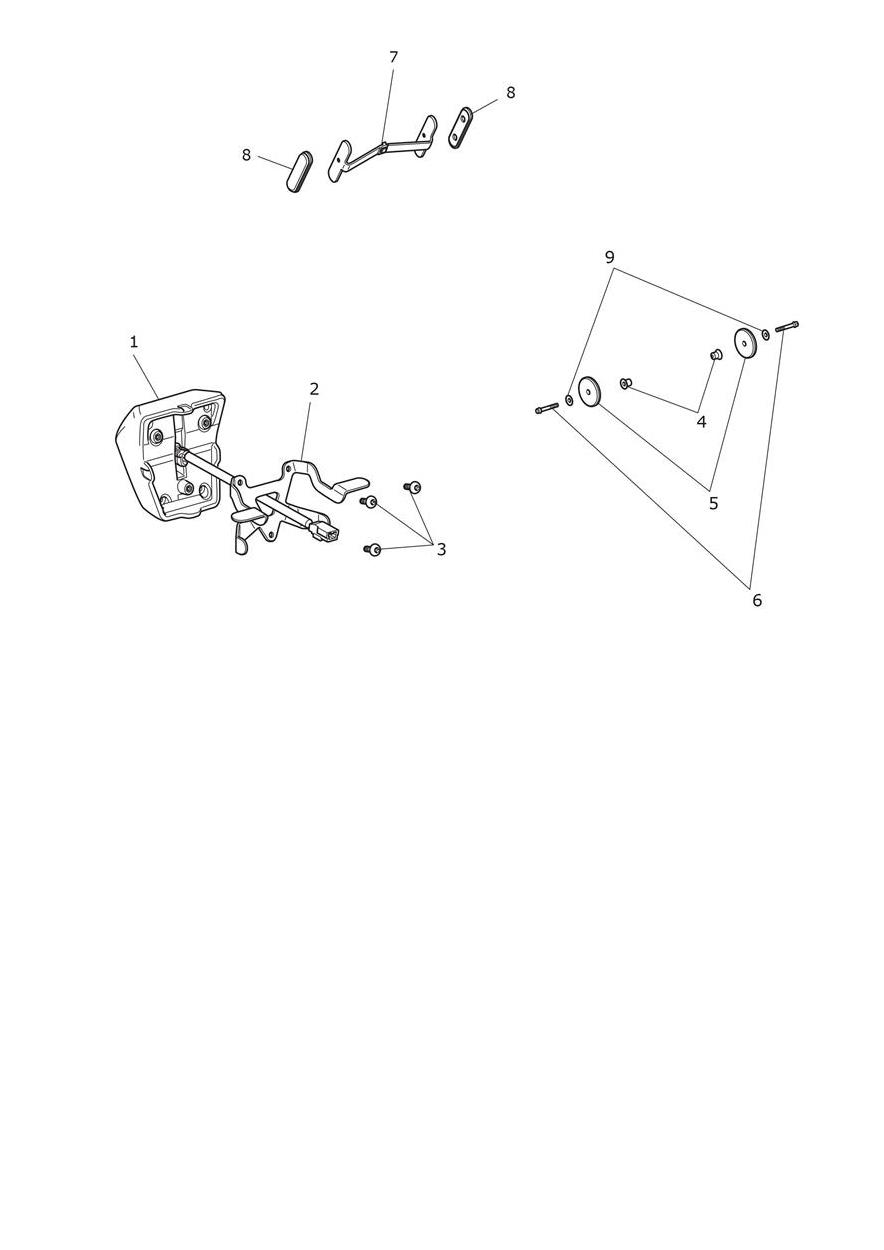 Rear Light & Reflectors exploded diagram