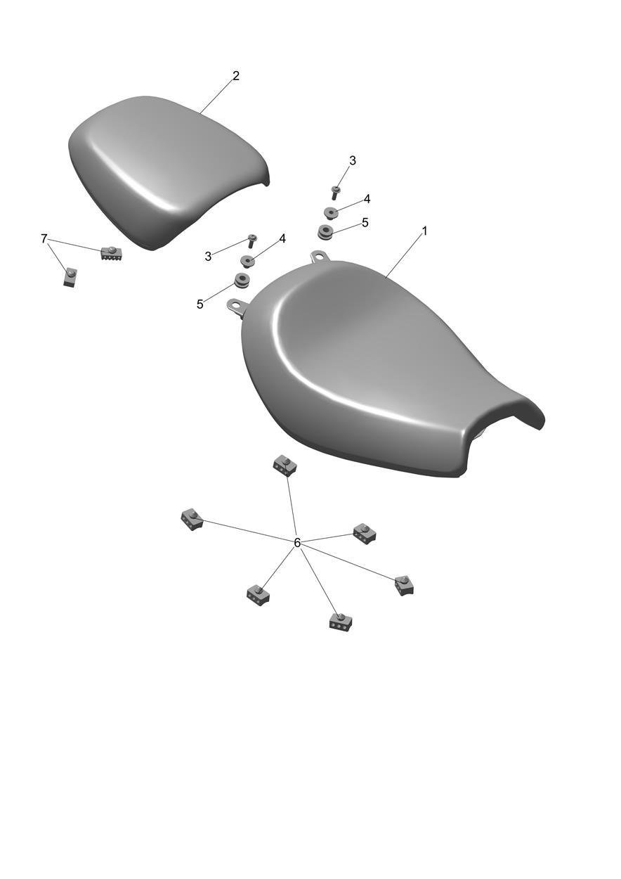 Seat exploded diagram