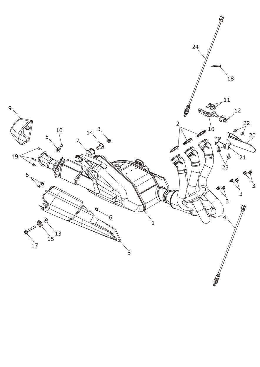 Exhaust System exploded diagram