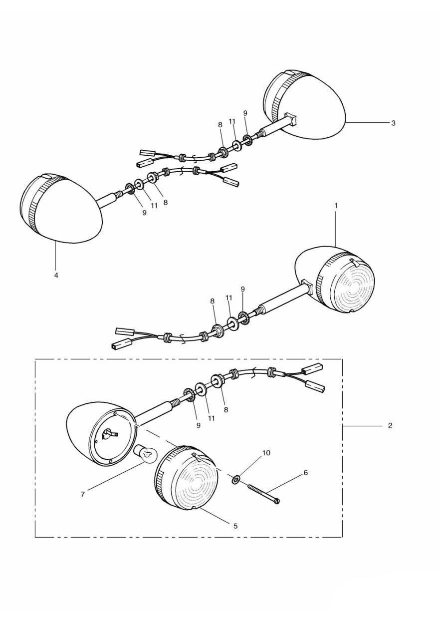 Indicators exploded diagram