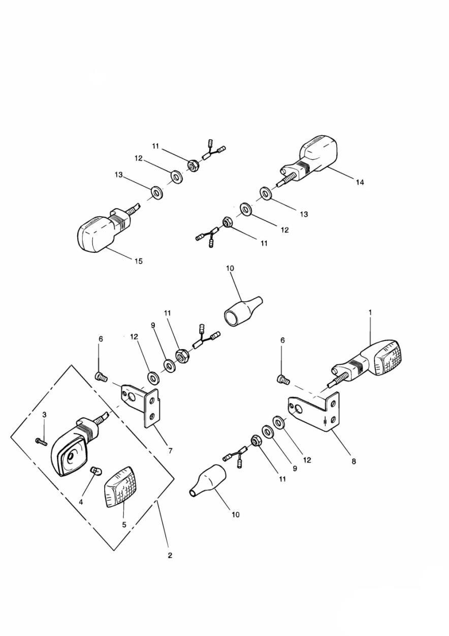 Indicators exploded diagram