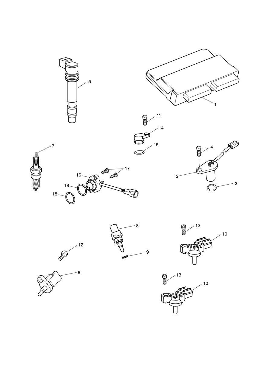 Engine Management System exploded diagram