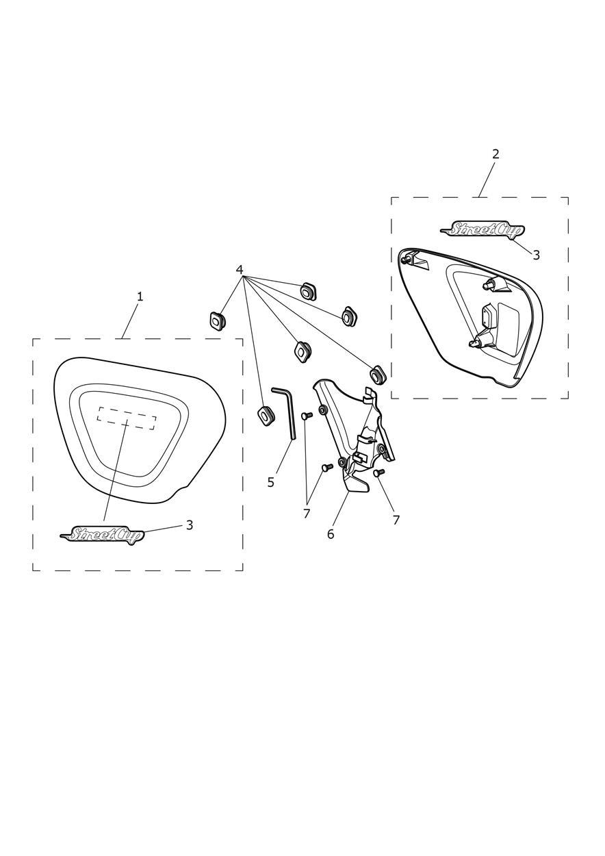 Side Panels exploded diagram