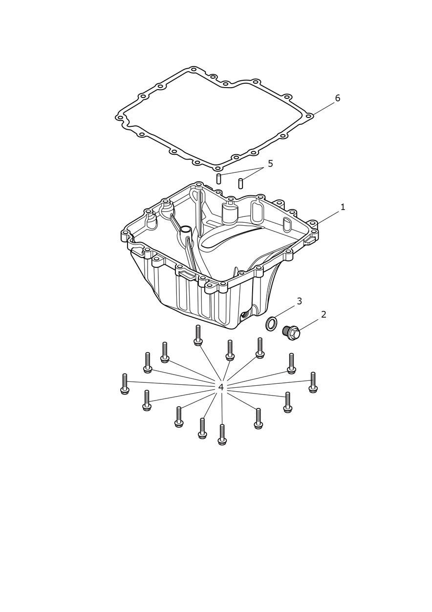 Sump & Fittings exploded diagram
