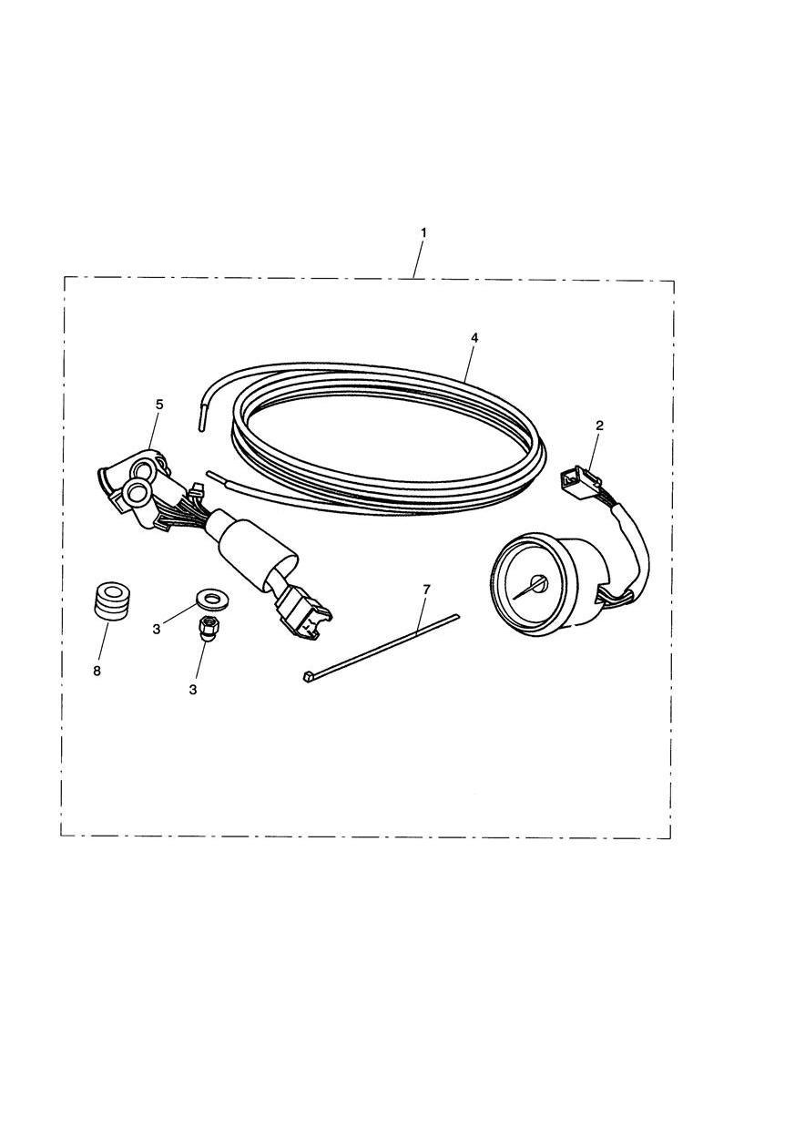 Tacho Kit exploded diagram