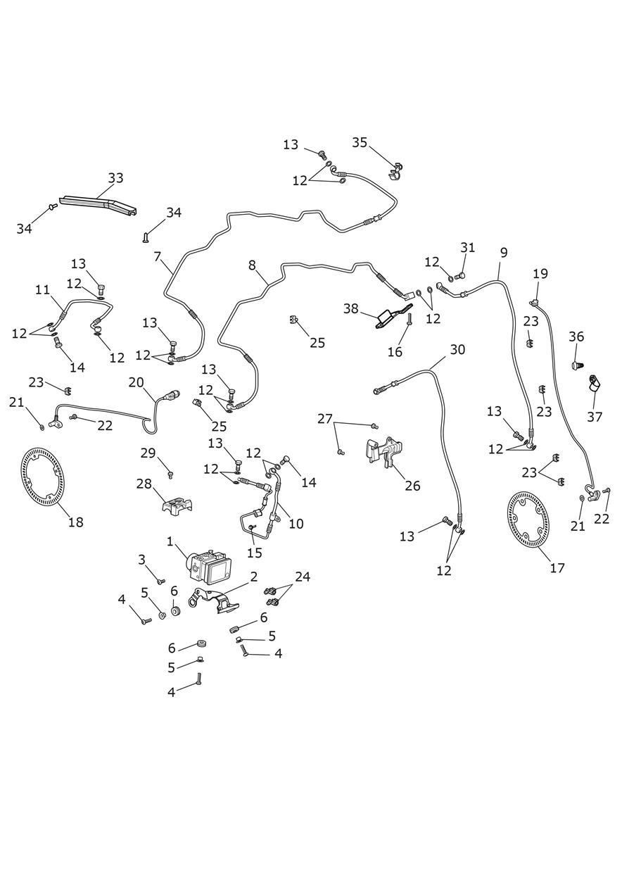 ABS System exploded diagram