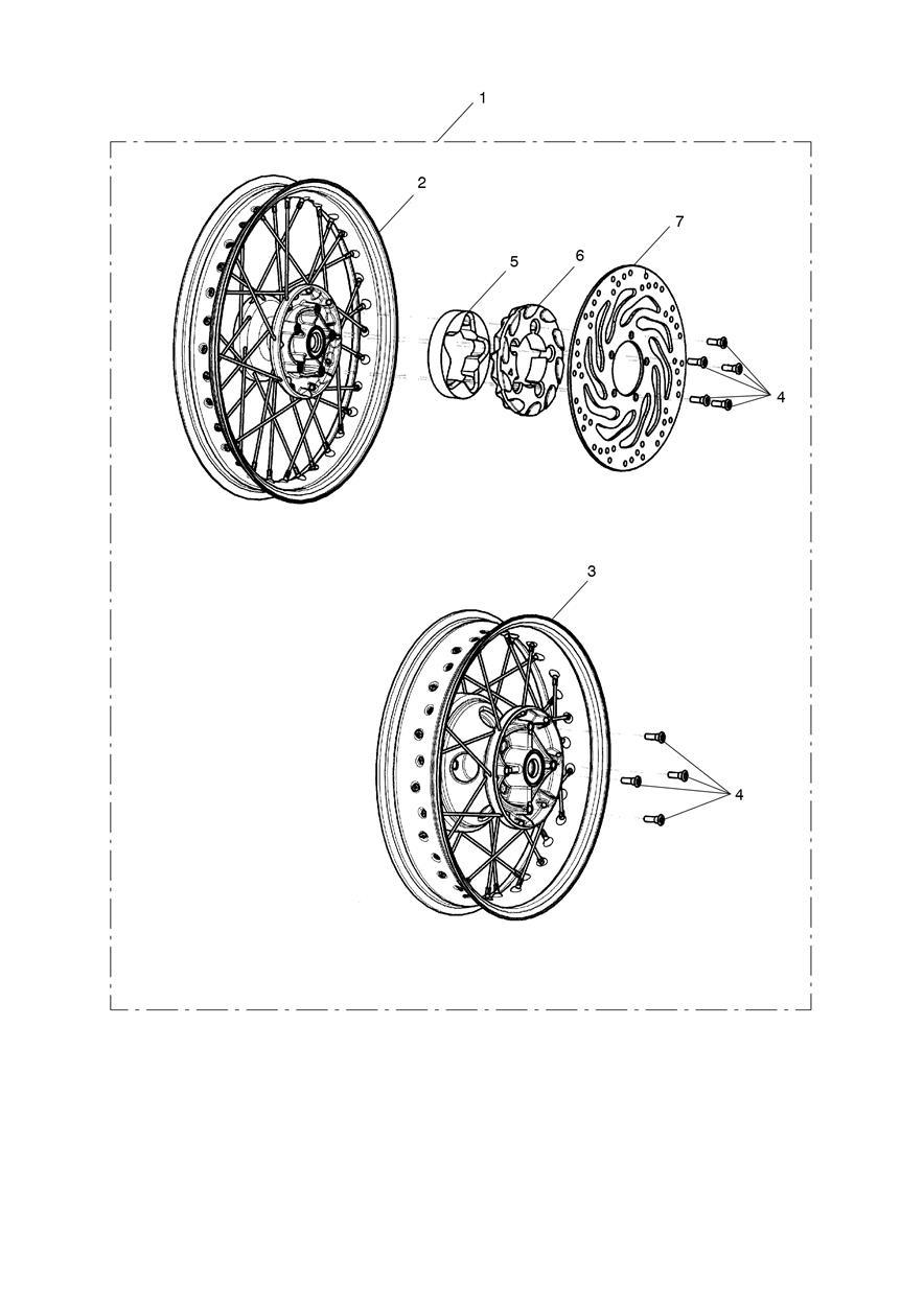 Chrome Wheels Kit exploded diagram
