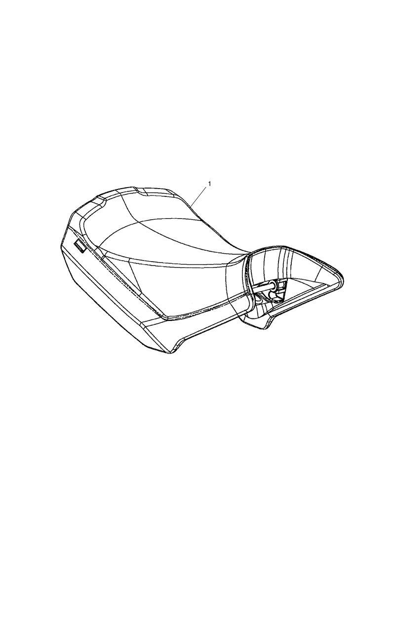 Rider Seat, High, Assy exploded diagram