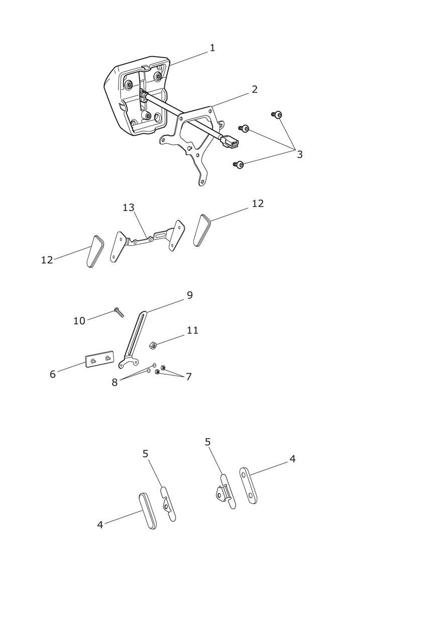 Rear Light & Reflectors exploded diagram