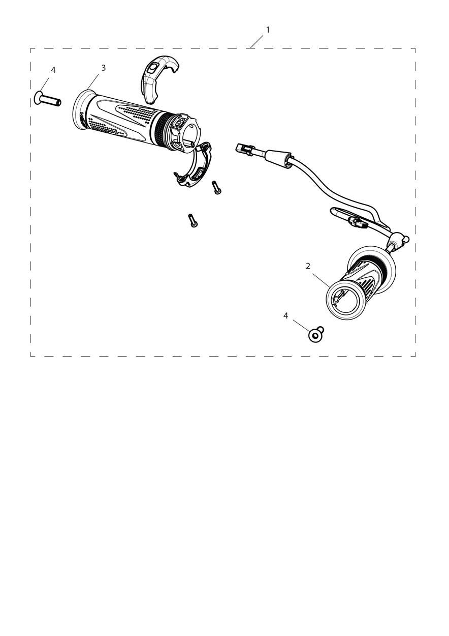 Heated Grip Kit exploded diagram