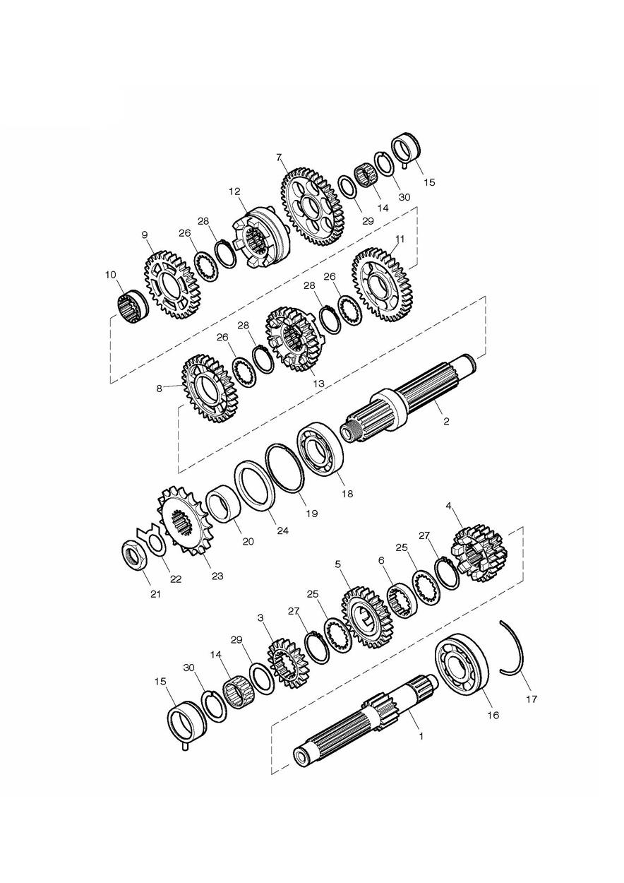 Transmission exploded diagram