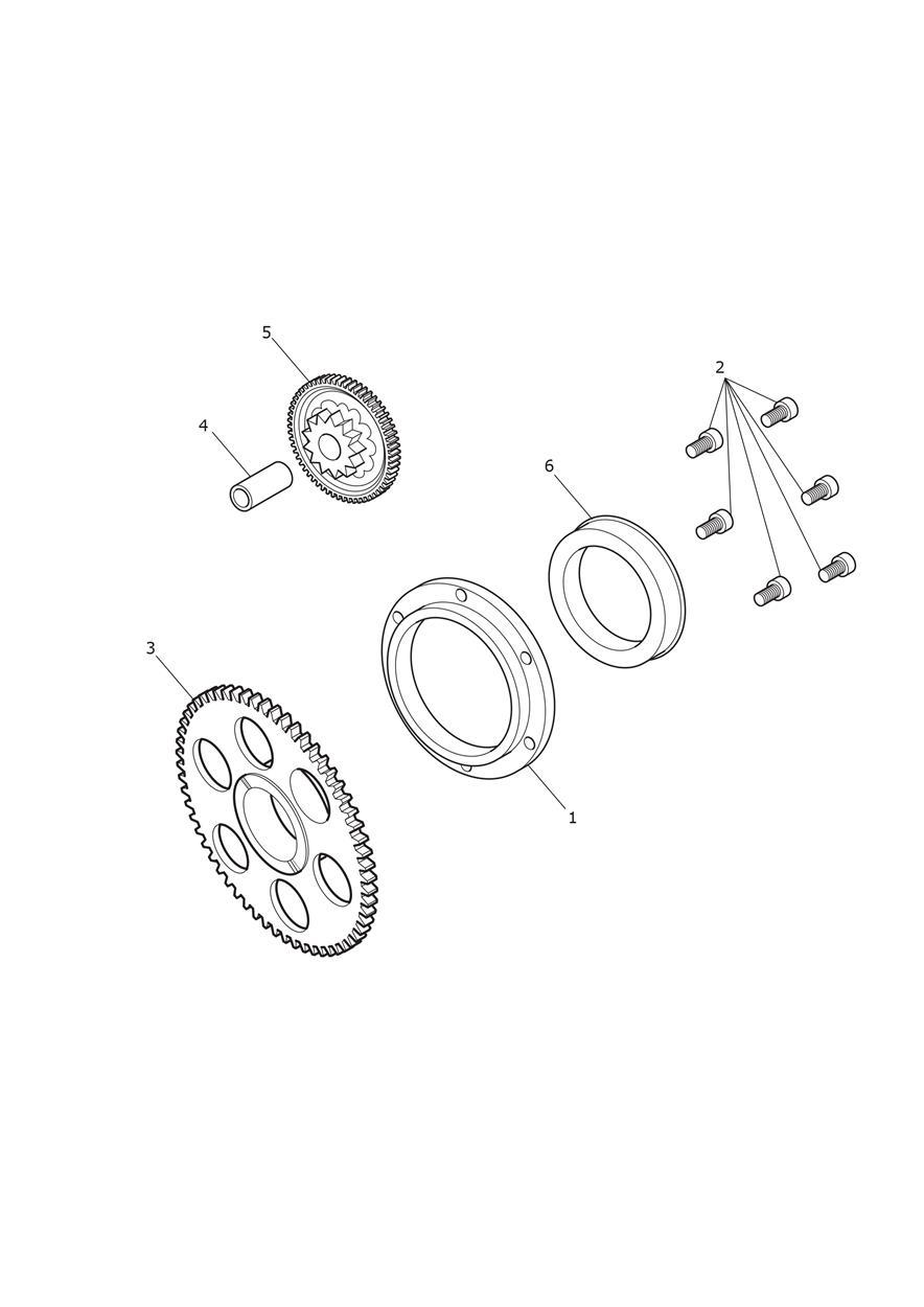Starter Drive Gears exploded diagram