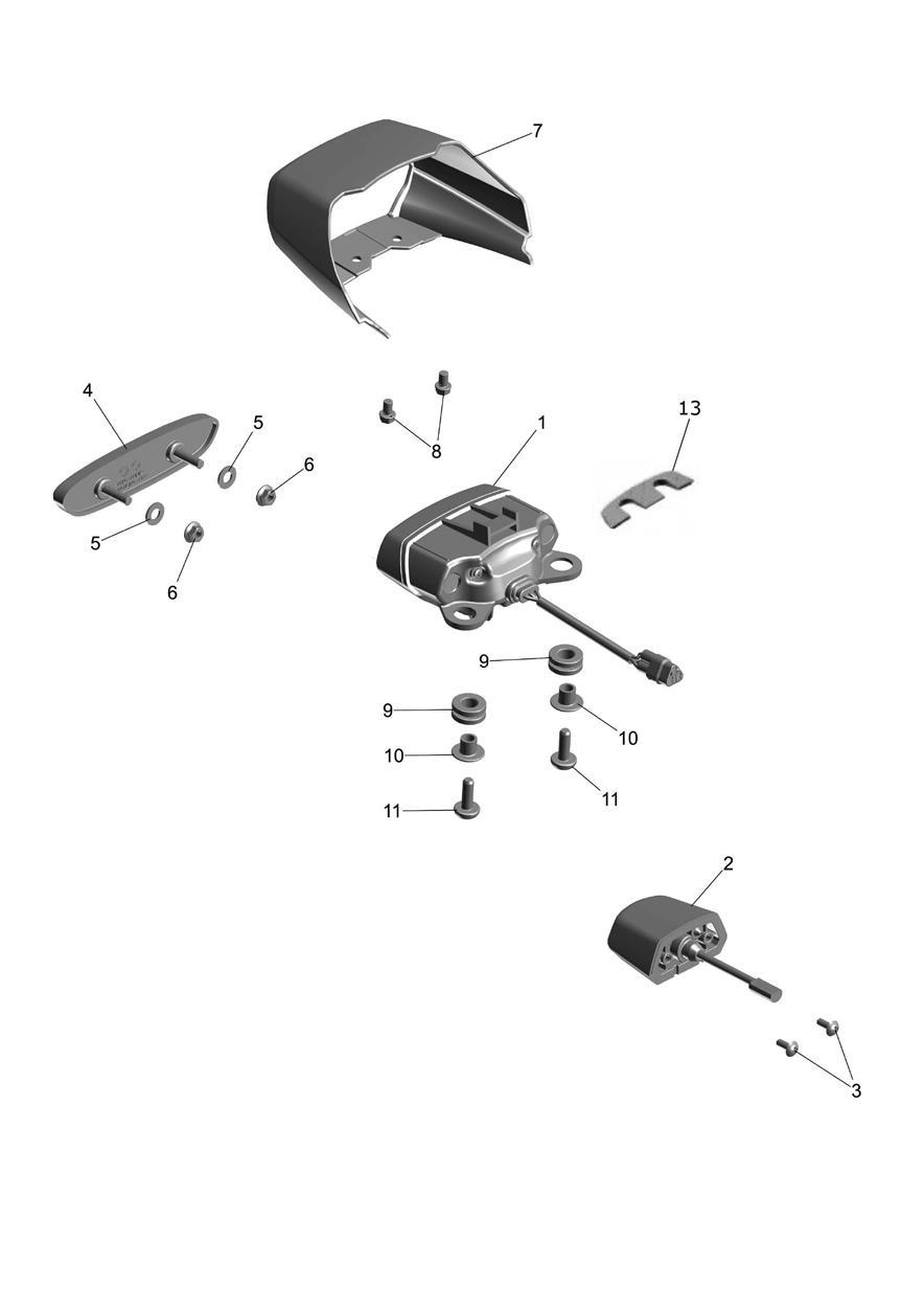 Rear Light exploded diagram