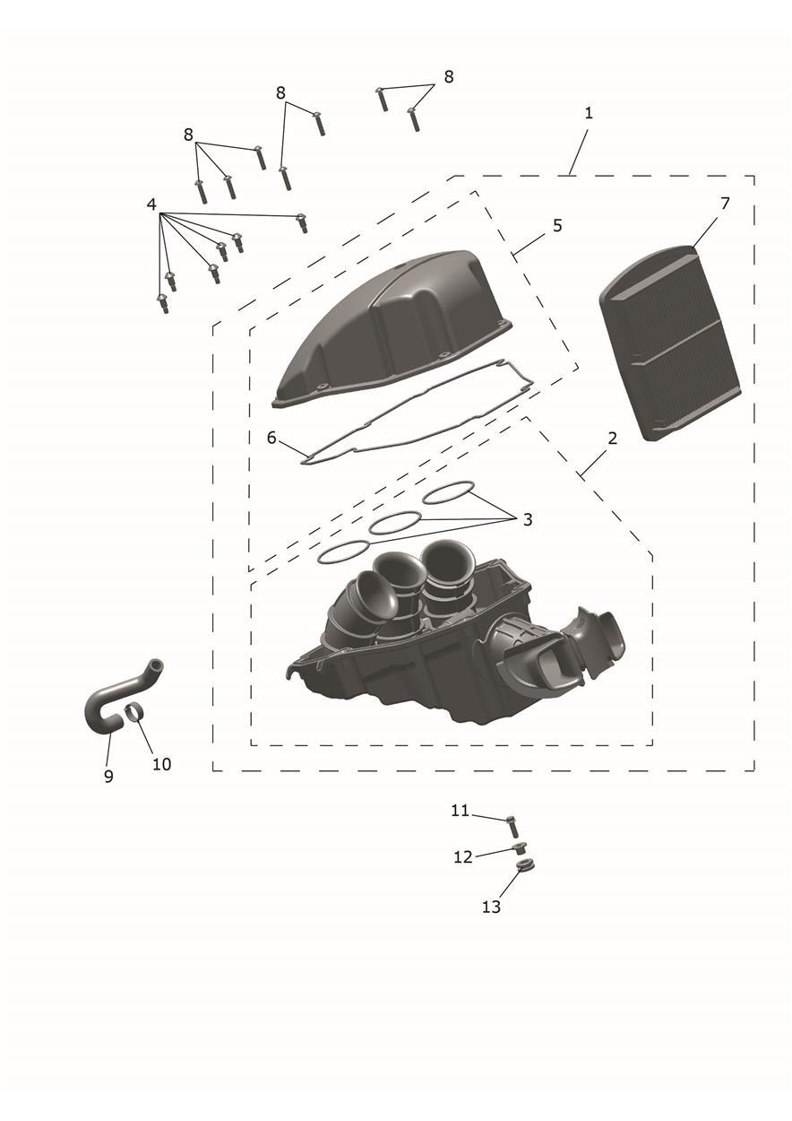 Airbox Assembly exploded diagram