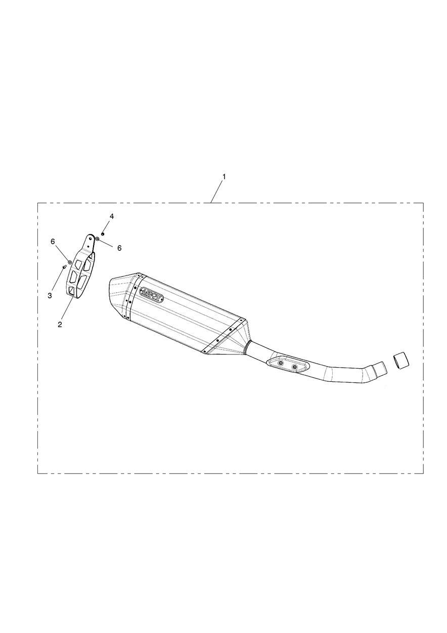 Silencer, Low Suspension, Arrow exploded diagram