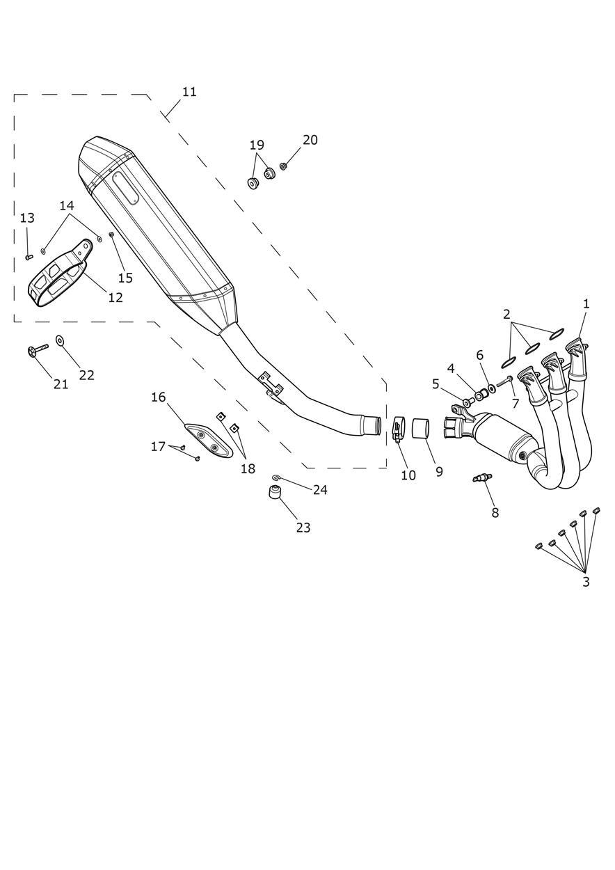 Exhaust System exploded diagram
