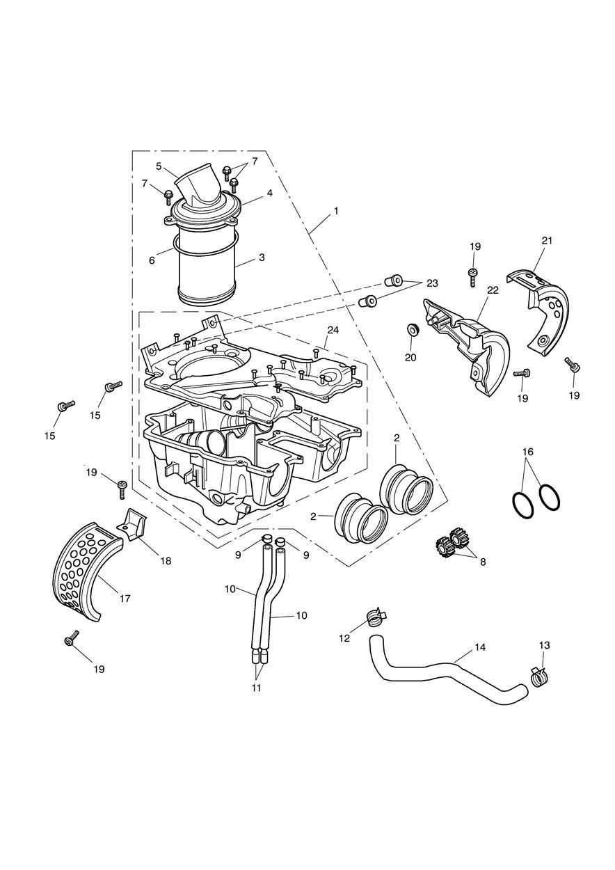 Airbox exploded diagram