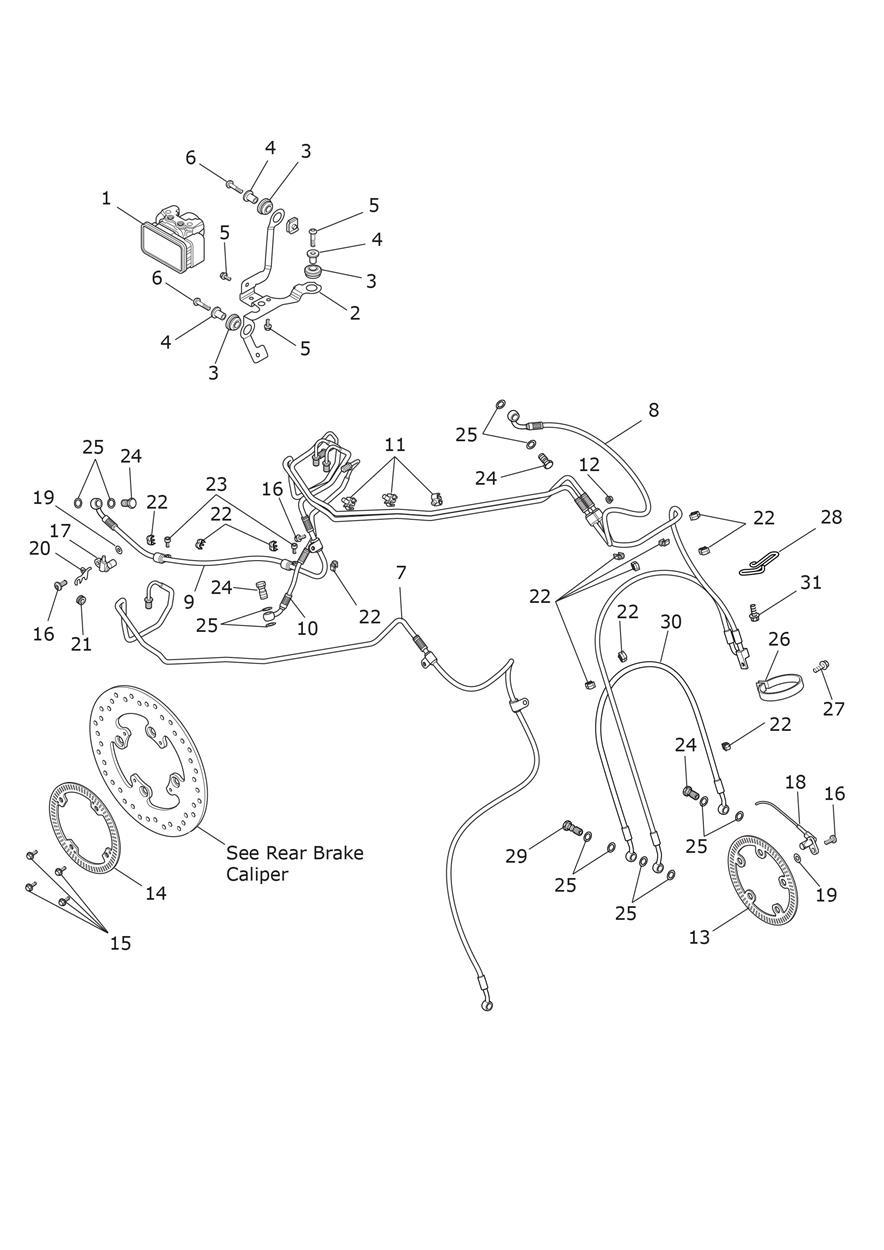 ABS System exploded diagram