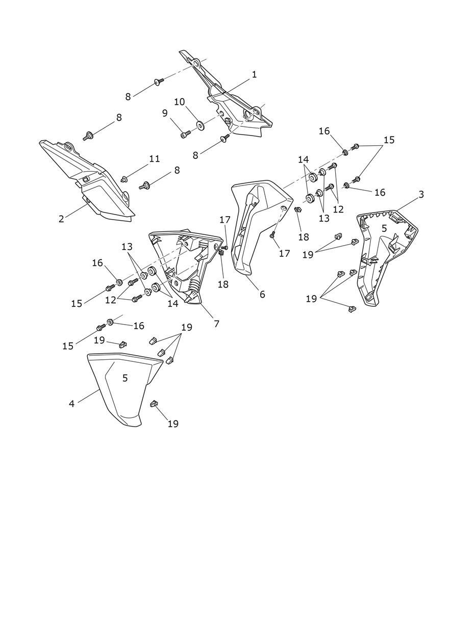 Side Panels exploded diagram
