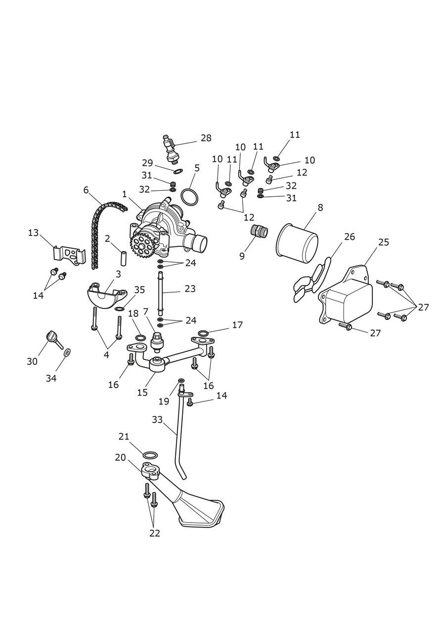 Oil Pump Drive exploded diagram