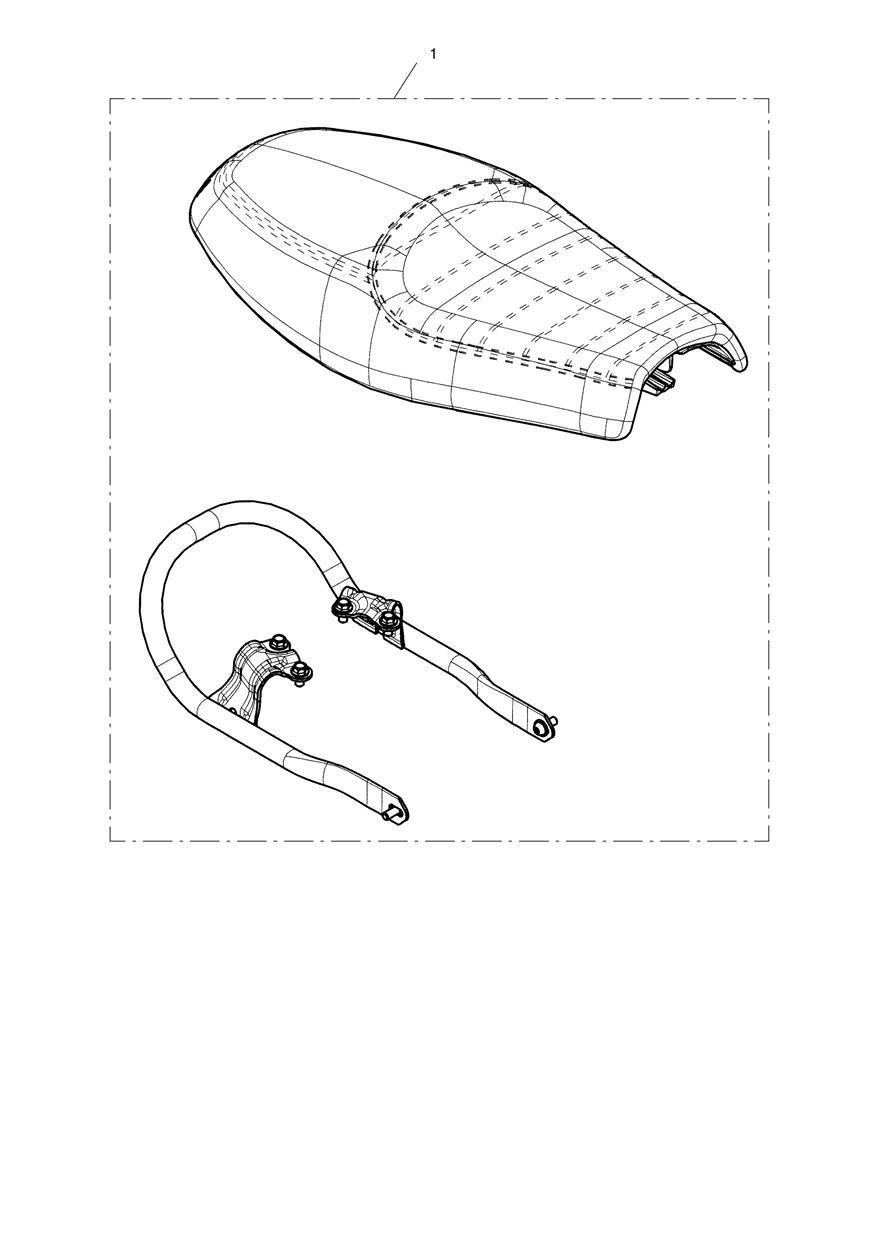 Seat, Dual, Comfort, Brown Kit exploded diagram