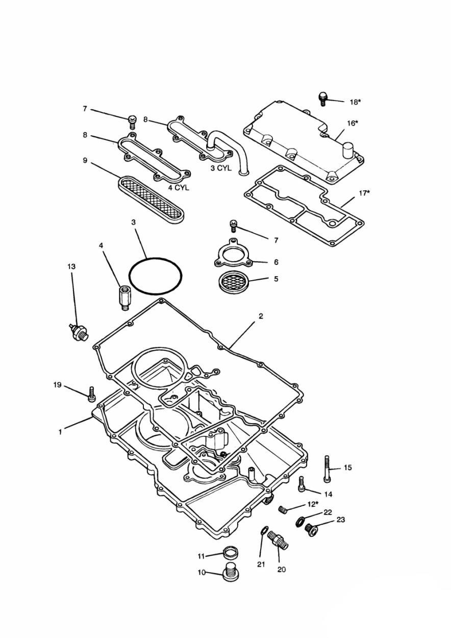 Sump exploded diagram