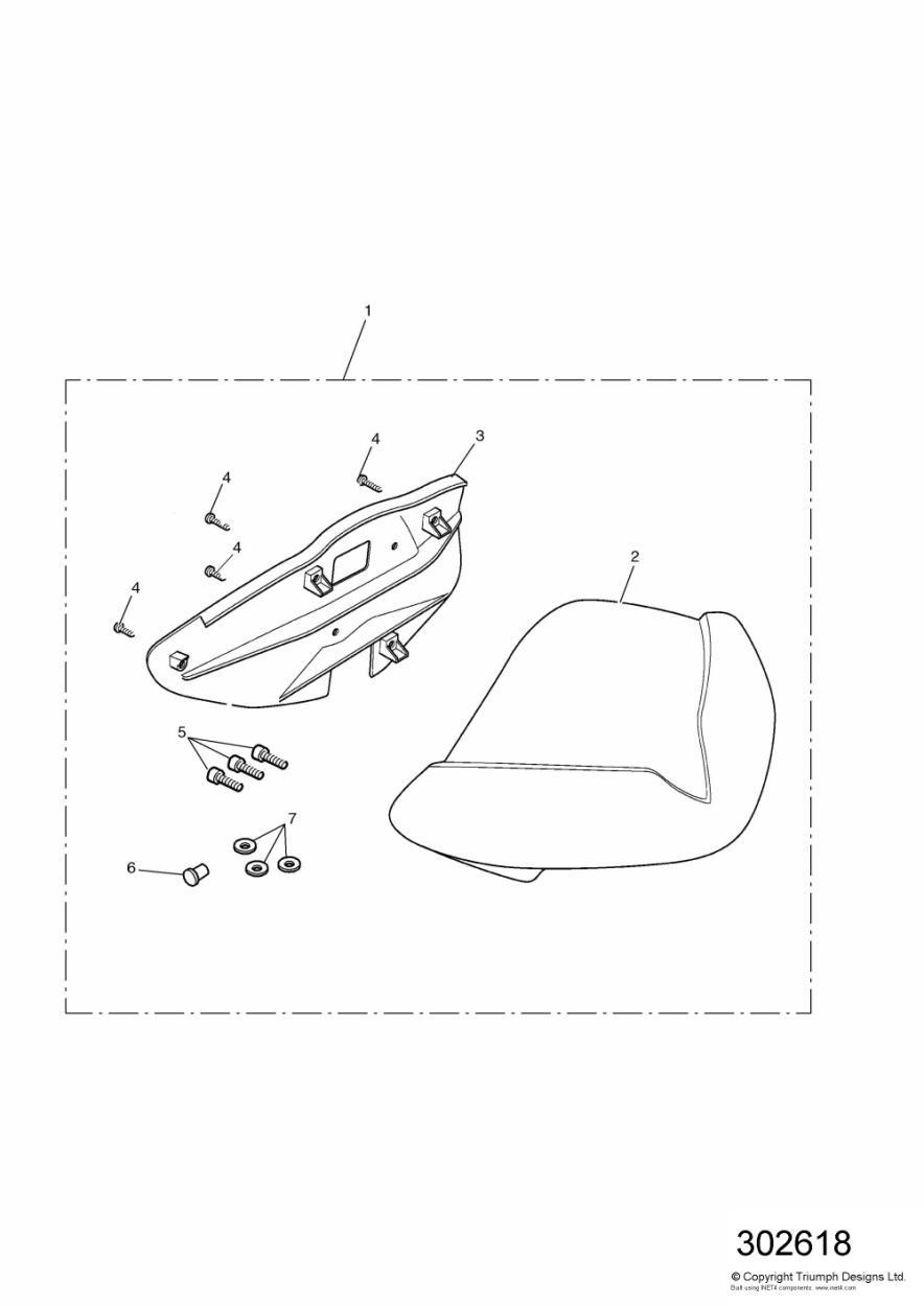 Flyscreen Kit DE,ES,FR,IT,JP,NL,NZ,SE,UK & US exploded diagram