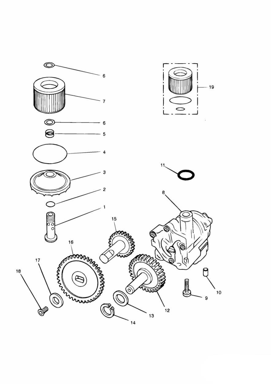 Lubrication System exploded diagram