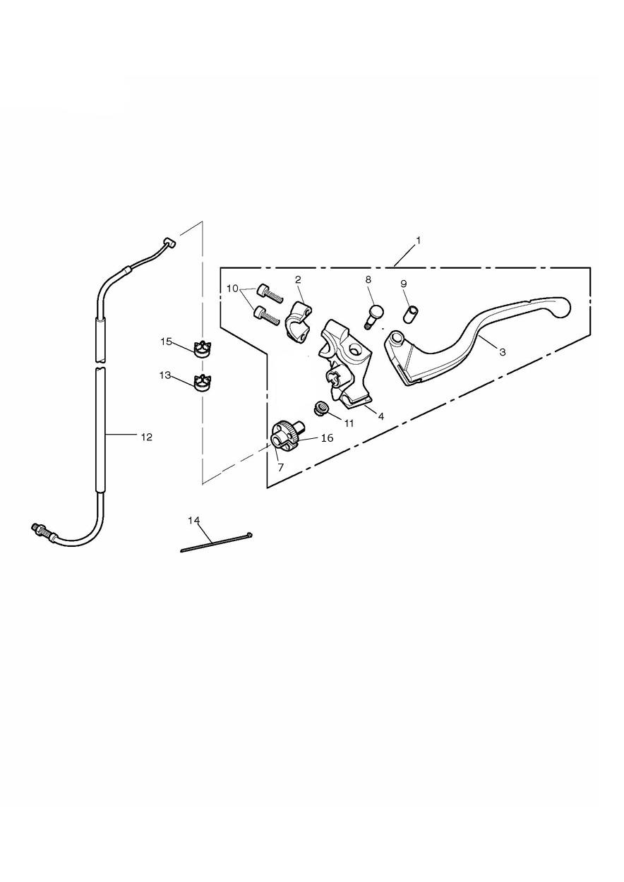 Clutch Controls exploded diagram